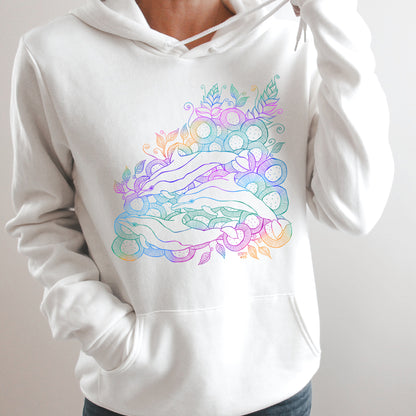 Wild Dolphin (Rainbow)- Fleece Pullover