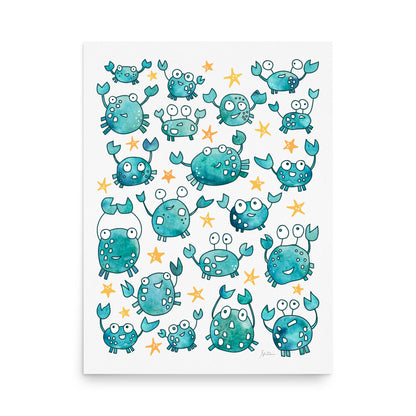 Crab Beach Party- Giclee