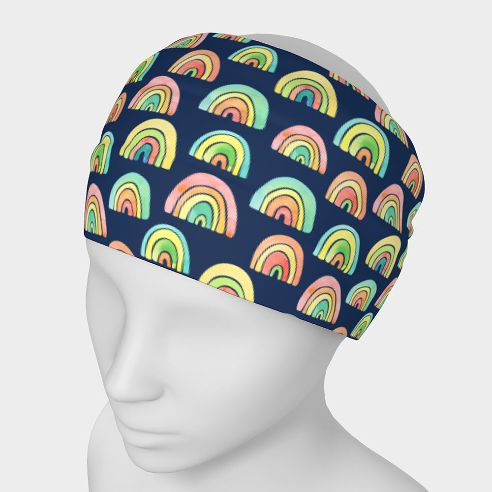 Sunny Rainbow- Wide Headband