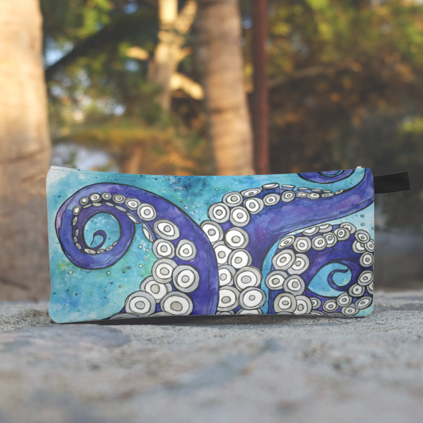 Octopus Love- Zippered Pouch, Small