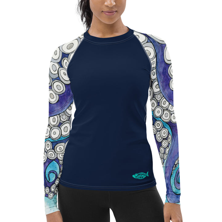 Ladies Rash Guards – Octopus Ink