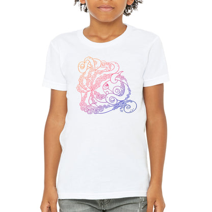 Reef Octopus (White)- Youth Tee