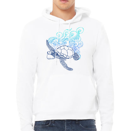 Sea Turtle (White)- Fleece Pullover