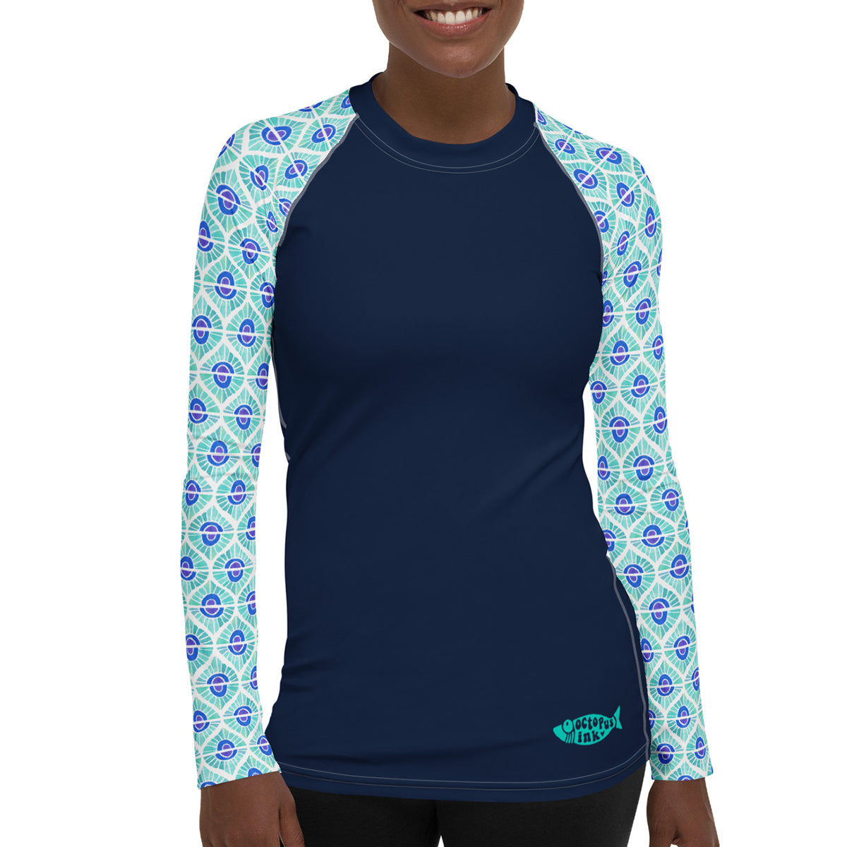 Ladies Rash Guards – Octopus Ink