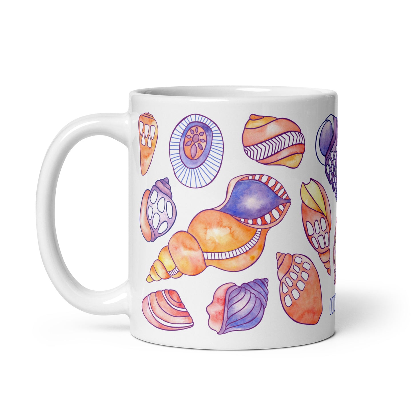 Sunrise Shells- Porcelain Mug